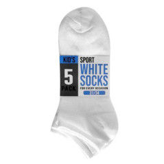 Chaussettes x5 tc enfant blanc