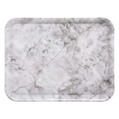 Plateau marbre blanc 33x43cm