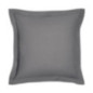 Taie d'oreiller 63x63 gris fonce