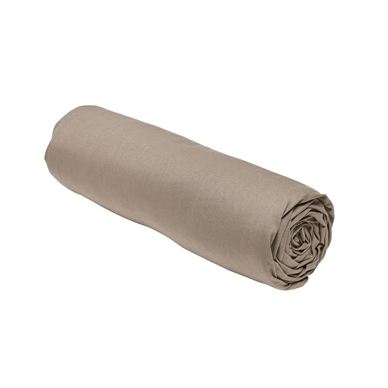 Drap housse jersey 90x190cm taup