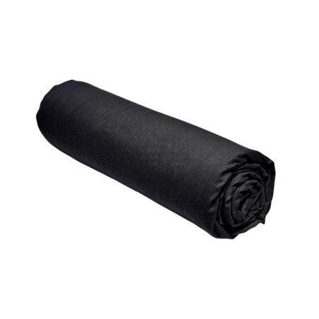 Drap housse jersey 90x190cm noir