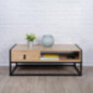 Table basse indus