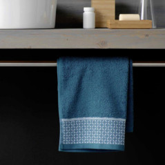 Serviette 50x90cm rondogeo bleu