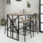 Table haute + 4 tabourets