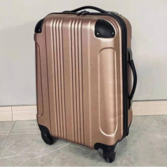 Valise abs 65cm rose gold rayure