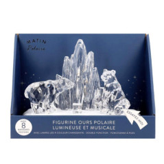 Scene de noel ours polaire