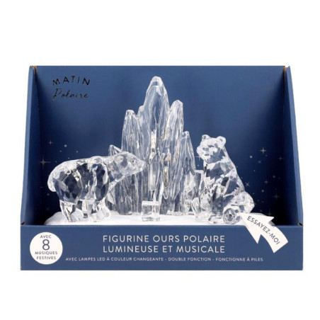 Scene de noel ours polaire