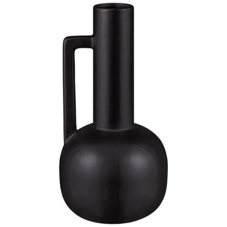 Vase noir avec anse