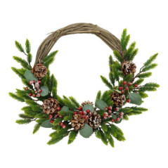 Couronne nature semi decoree