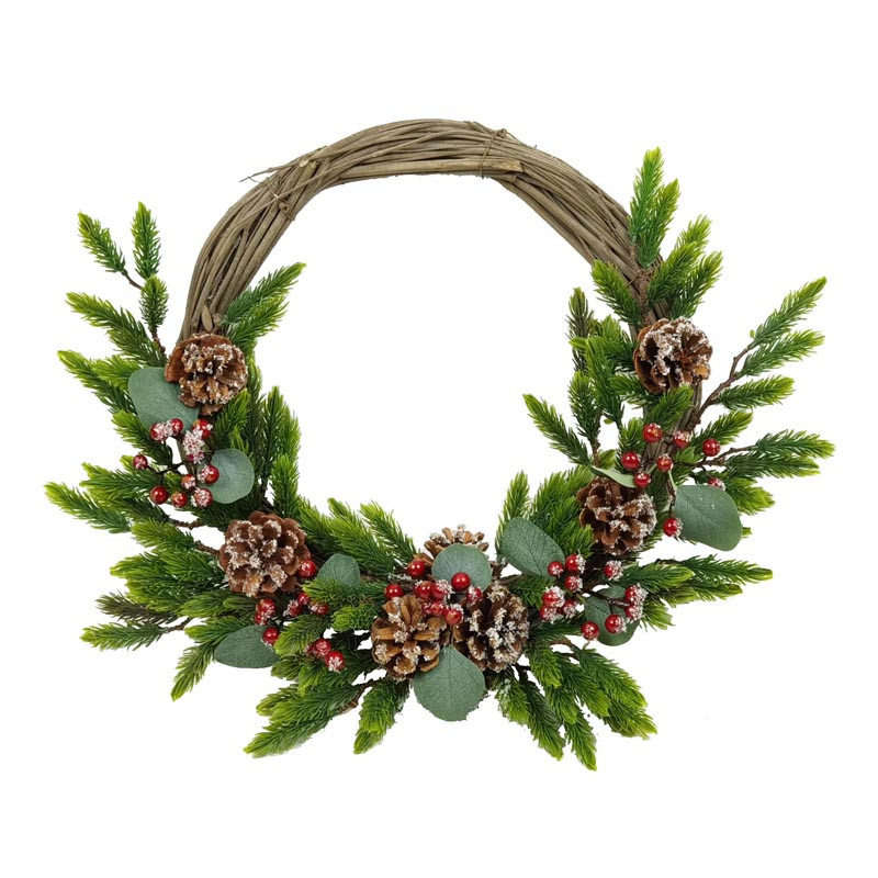 Couronne nature semi decoree