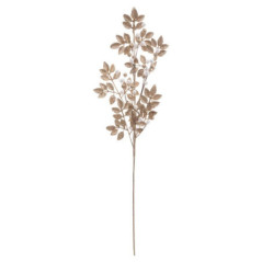 Branche doree bille blanche 75cm