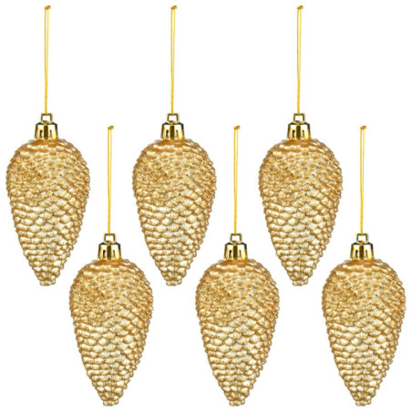 Pack de 6 sujets pomme de pin