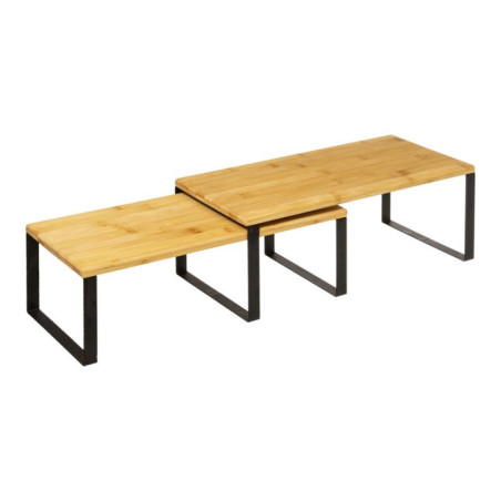 Etagere x2 gigogne blackbamboo
