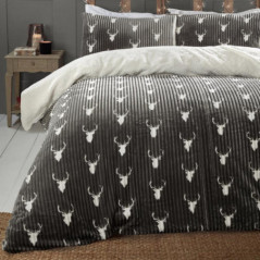 Parure de lit 200x200 renne gris