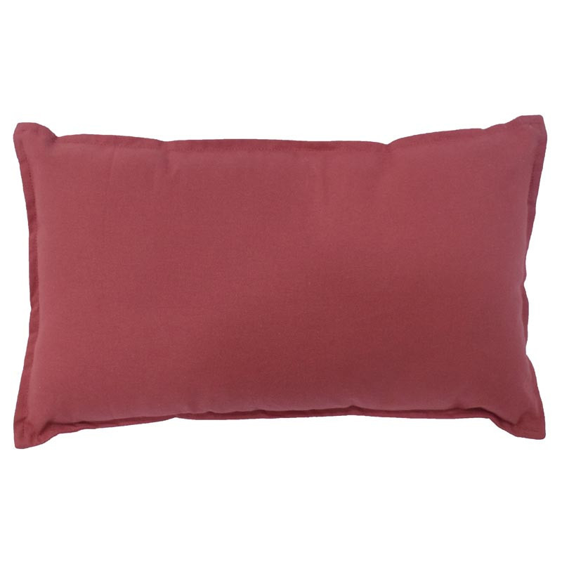 Coussin uni 28x48cm terracotta