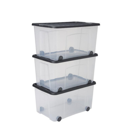 Lot de 3 boites de rangement