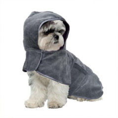 Peignoir pour chien microfibre s
