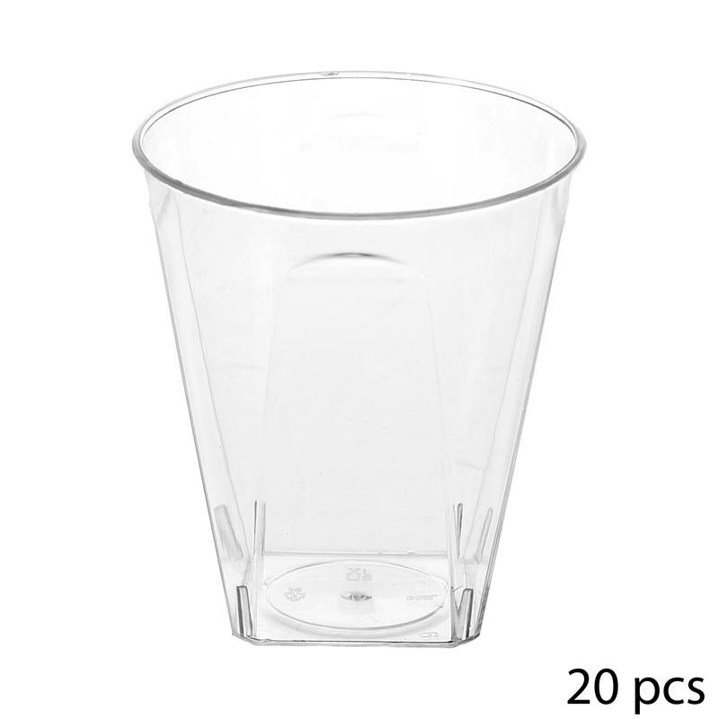 Verrine jetable verre cylindrique 4,8cl x20