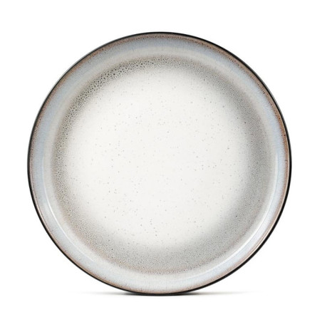 Assiette plate stoneware crm con