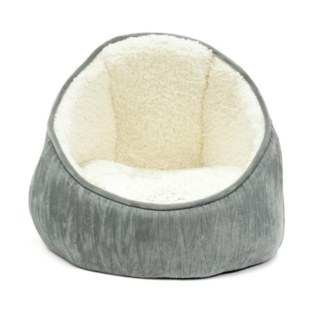 Corbeille pour chat igloo grise