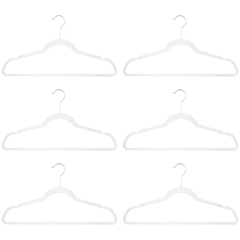Pack De 10 Cintres En Plastique - 40 X 0,7 X 19 Cm - Cintres En Polypropylène - Organisateur De Placard En Plastique Dur Vert 92310700
