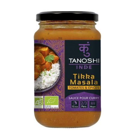 Sauce curry tikka masala bio