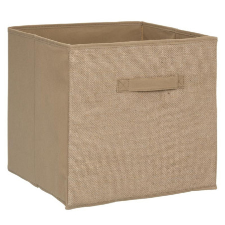 Cube rangement jute