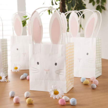 Sac a bonbon x10 lapin