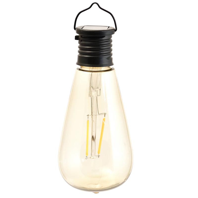 Lampe solaire ampoule Edison Eureka 20 cm
