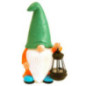 Lutin de jardin lanterne solaire