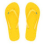 Tongs femme jaune