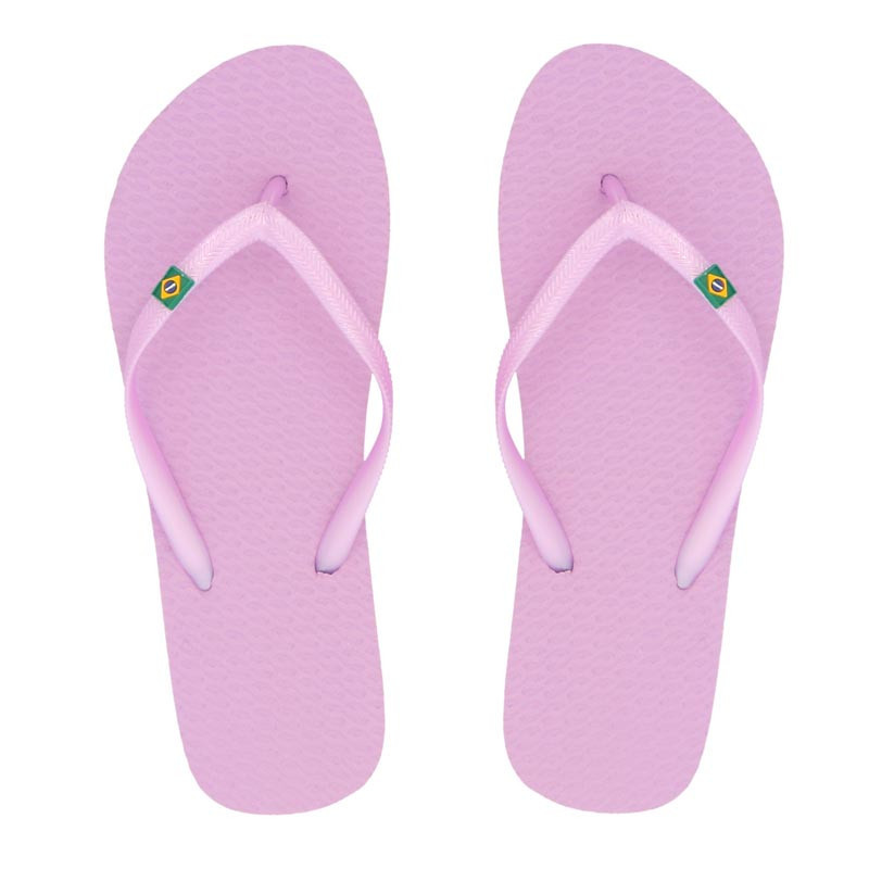 Tongs femme mauve