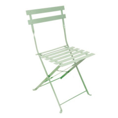 Chaise en metal lisa vert olive