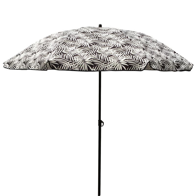 Parasol a motifs feuillis