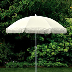 Parasol a franges creme