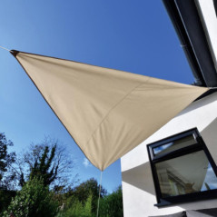 Voile d'ombrage creme 5x5x5m