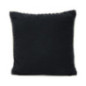 Coussin coton noir et jute