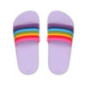 Mule piscine arc en ciel/mauve