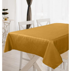Nappe polyester 140x240cm ocre
