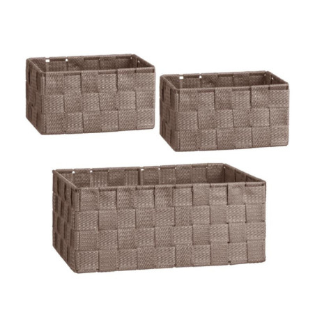 Paniere rectangulaire x3 taupe