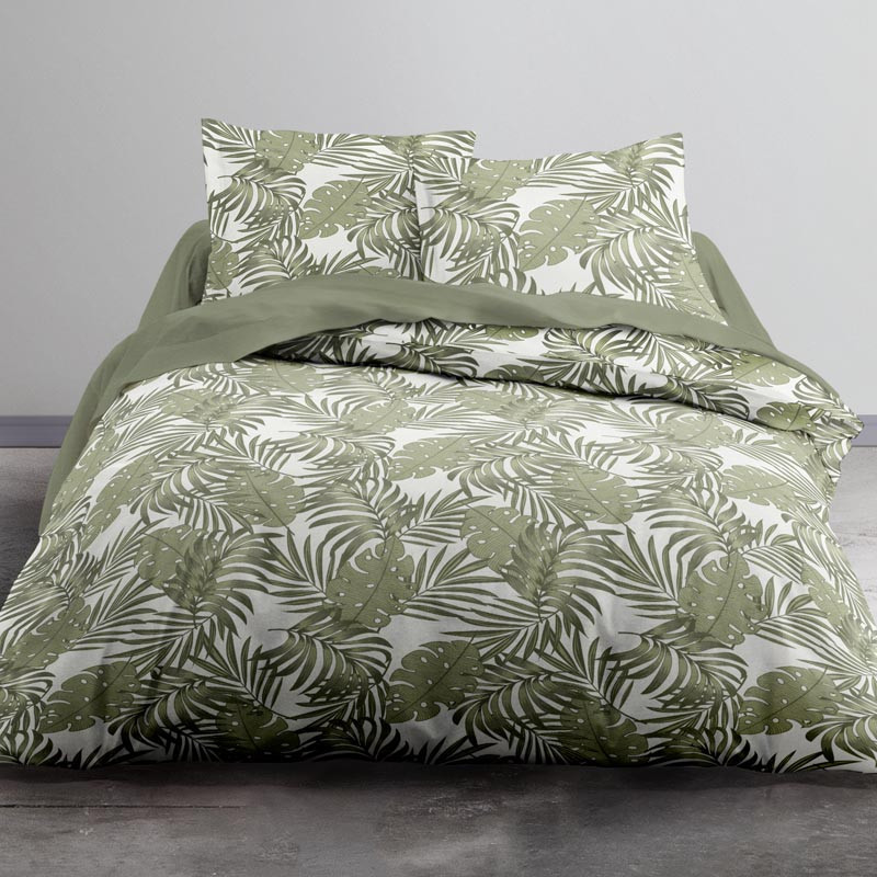 Parure 200x200 simply feuille tr
