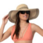 Chapeau fem fedora fant ass ecru