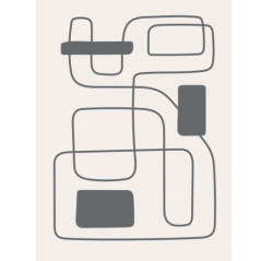 Tapis cosima 150x200cm abstract