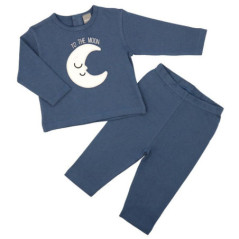Pyjama 2p sans pieds bbg bleu