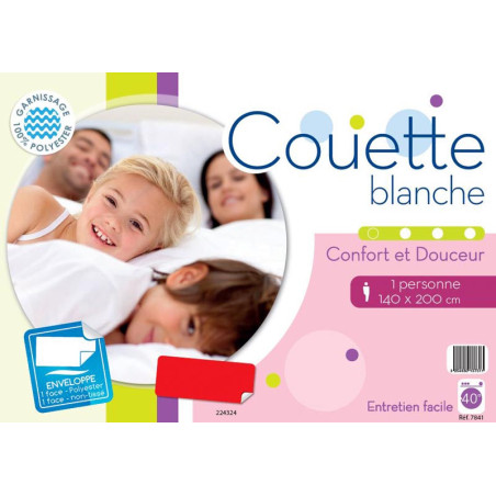 Couette 140x200 blanche