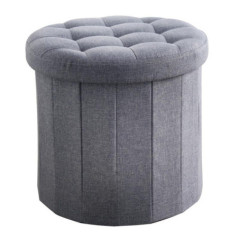 Pouf de rangement rond