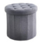 Pouf de rangement rond