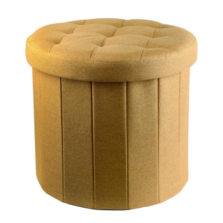 Pouf de rangement rond