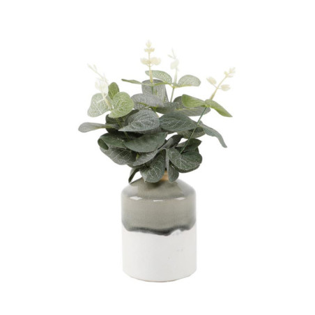 Vase eucalyptus artificiel