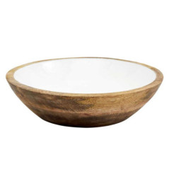 Assiette creuse manguier blanc